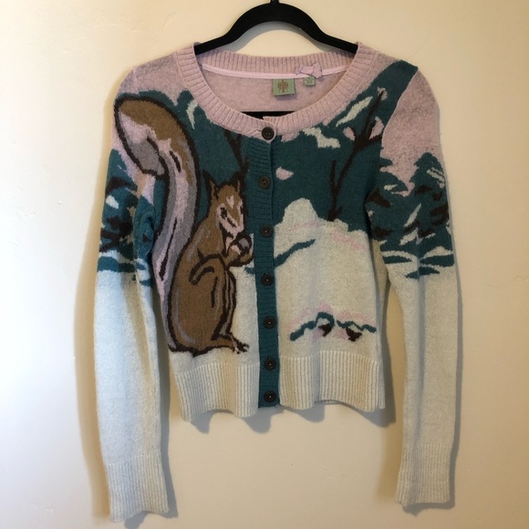Anthropology Hwr Monogram Squirrel 